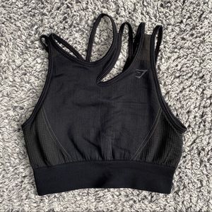 GYMSHARK BLACK ULTRA SEAMLESS BRA